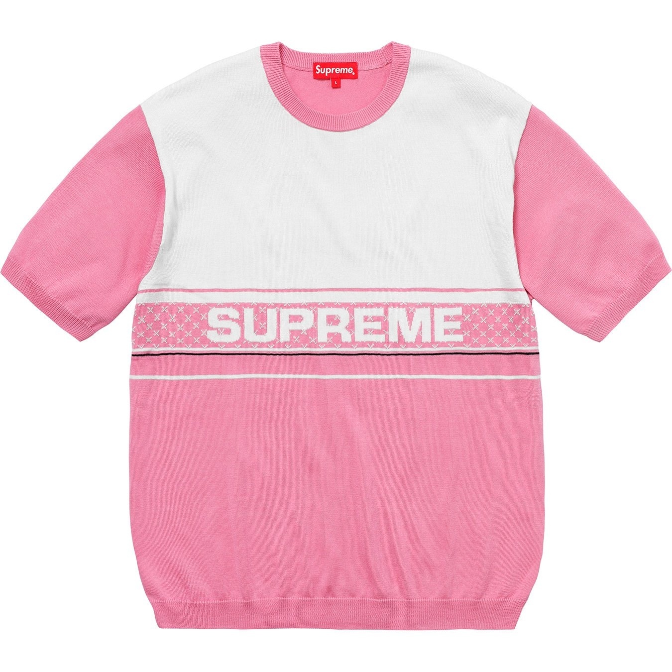 Chest Logo S/S Knit Top view 4